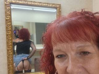 look at that smile....butt plug is definetly in