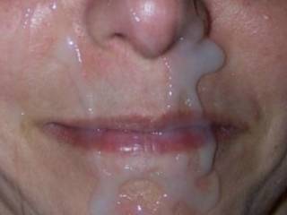 i love the feeling of hot cum on my face