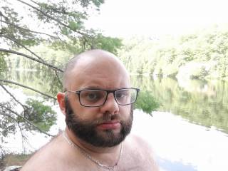 After a good naked hike then a swim