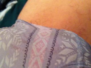 Wet in girly underwear