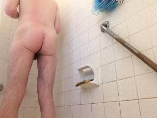 My ass in the shower. Join me? What would you do to my clean, fresh body?