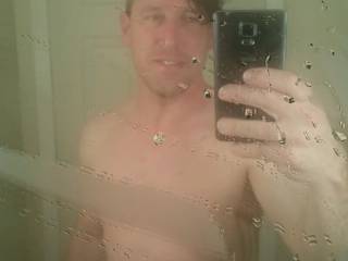 Right out of the shower.