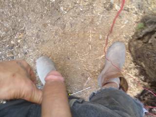 Letting the warm air hit my cock