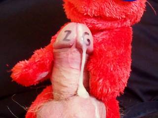 Elmo after a hot cam session..