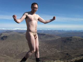 on a nude hike!