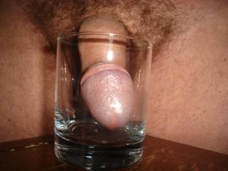 cock in glass