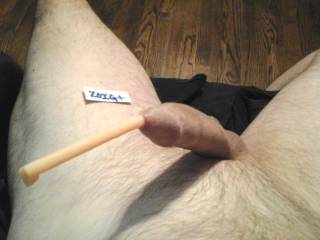 Nicely erect, inserting a favorite silicone sound. Would you like to push it in ??