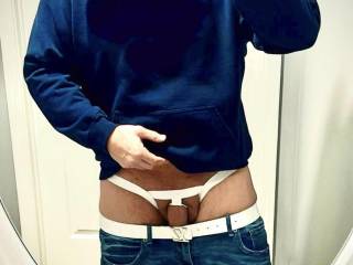 Trying on a new pair