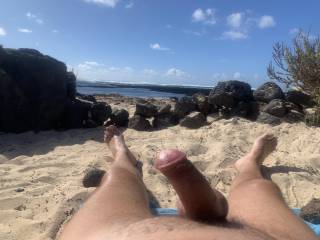 On the beach in Fuerteventura