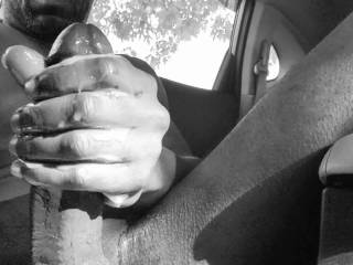 This quick stroking session ended on a good note