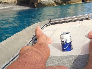 Nice nude boattrip on holiday on Crete 😎