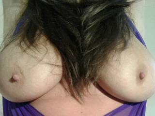 Lingerie with tits out