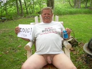 Well if your in the woods I must first have to get your cock sucked and have a beer with you! Cheers mate! xx