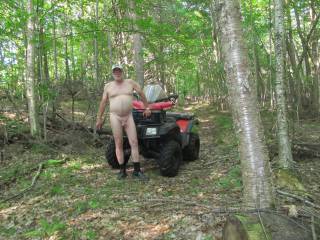 out for a little atv run   anybody up for a ride
