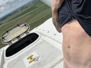 Showing cock way up in the air