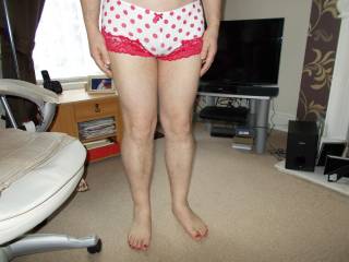 me in polka dot panties