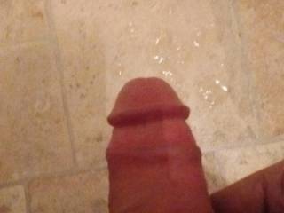 A nice cum before shower