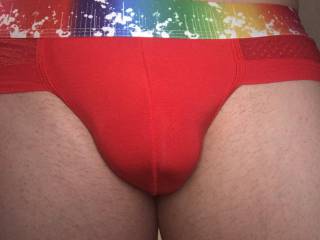 Red underwear on here today and feeling very horny in there too 

16/05