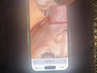 Finally wellhungtongue69. Gets a face full of my sticky cum