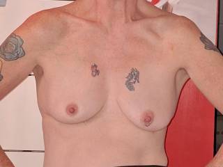 Tits out for hubby the photographer