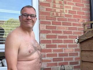 Naked in the garden