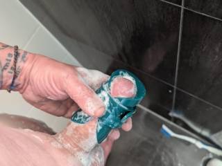 Using toys in the shower