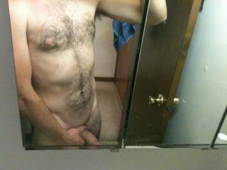 self pic in the bathroom