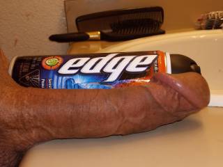 Edging my cock in the bathroom