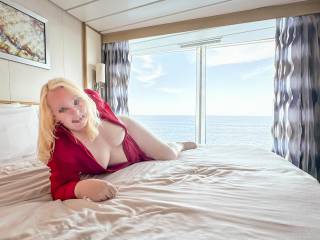 The cabin for our cruise last month . . . plenty of room on the bed, no?