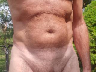 It was such a great day, I had to just go out and catch some sunny rays. Feels so good to be naked outdoors!