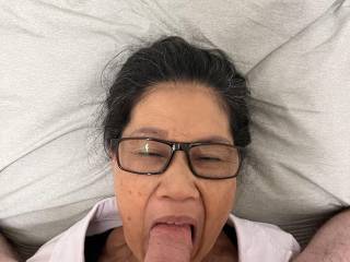 Sucking before facial