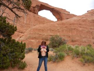 Not quite the view I got when I was at Arches. You are one natural wonder. Great Arches