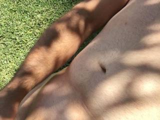 Love mowing the lawn naked