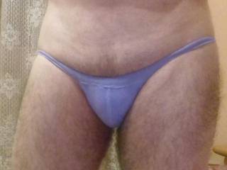 Another tiny panties for my small cock .. do u like them ?