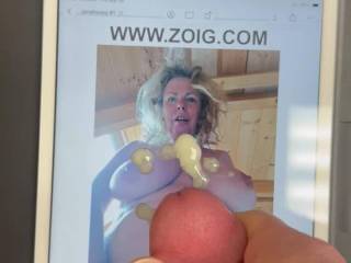 Janahoney needed my cum on her big tits….