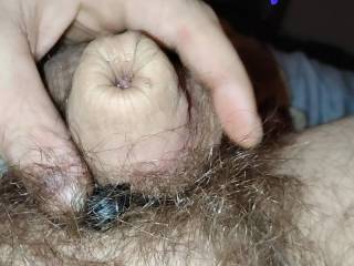 I like sticking stuff down my dick and rolling my foreskin over whatever it is that feels good at the time, do you believe this little penis grows to almost none inches and has the girth of my own wrist!  Put it in yer mouth