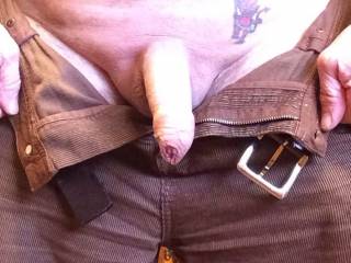 Mmm its starting to get hard thinking who is going to get it out of my trousers for me ?