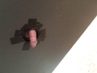 Here’s my dick in a gloryhole