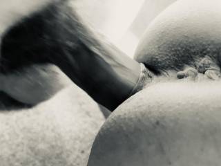 Nice shot of me inside her. Monochrome for an arty feel.