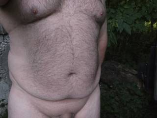 It\'s too hot for clothes around here.