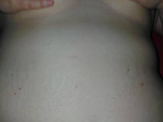 Wifey grabbing her tits while being fucked