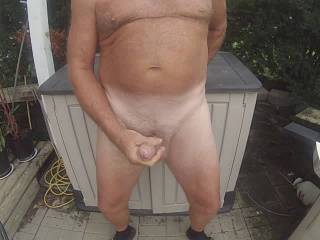 68 year old man cumming in the country........