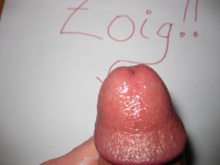 Cumming on Zoig.