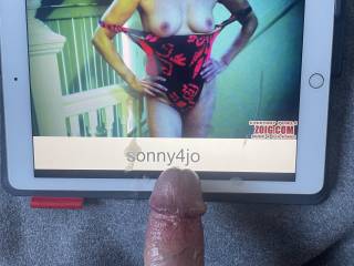 Sonny4jo wife is sexy. I enjoy stroking my cock to her