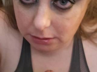 Sexy stroking in gloves and lingerie 🖤🍆