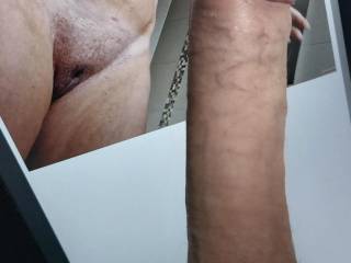 Lovely looking tribute to Mrs C, she likes to admire a nice cock like this.