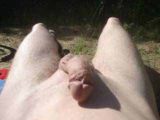 Love to be nude outside and to sunbath too...