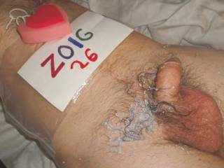 A frontal close up as I am on my recliner with heavy lube on my hair plus a close view of my dick and balls... A W290 camera was used.