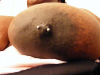 another angle of my breast after having the baby