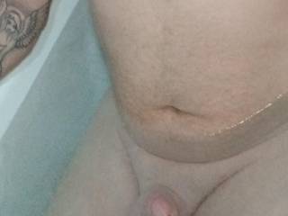 Clean shaven and nice hot bath